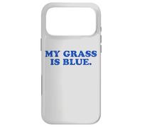 Custodia per iPhone 17 Pro Max My Grass Is Blue - Bluegrass Fan Retro Typography