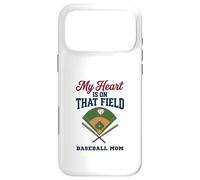 Custodia per iPhone 17 Pro Max My Heart Is On That Field Baseball Mom Proud Game