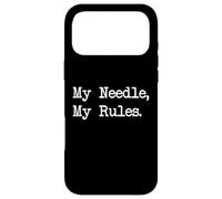 Custodia per iPhone 17 Pro Max My Needle, My Rules Sewing Lover Citazioni divertenti