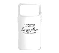 Custodia per iPhone 17 Pro Max My People My Happy Place Amicizia Famiglia Amore