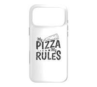 Custodia per iPhone 17 Pro Max My Pizza My Rules Italiano e Formaggio