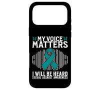 Custodia per iPhone 17 Pro Max My Voice Matters Support Sexual Assault Awareness Gifts