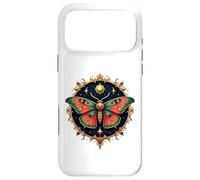 Custodia per iPhone 17 Pro Max Mystical Moth with Celestial Sun and Stars Design