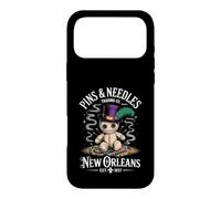 Custodia per iPhone 17 Pro Max Mystical Voodoo Doll New Orleans Pins and Needles Art