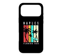 Custodia per iPhone 17 Pro Max Napoli Florida Retro Surfer Beach con palme design