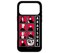 Custodia per iPhone 17 Pro Max Naruto Shippuden Akatsuki Group Character Grid Anime