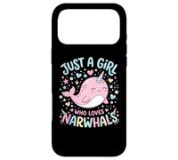 Custodia per iPhone 17 Pro Max Narwhal Marine Mammal Lover, Just A Girl Who Loves Narwhals