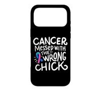 Custodia per iPhone 17 Pro Max Nastro blu di tè del sopravvissuto del cancro della tiroide Chemo regalo