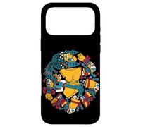 Custodia per iPhone 17 Pro Max Nativo Messicano Coyolxauhqui Dea Azteca
