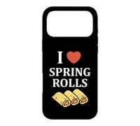 Custodia per iPhone 17 Pro Max Nem food funny simple quote I love spring rolls