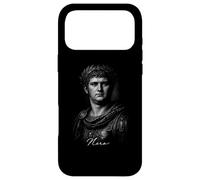 Custodia per iPhone 17 Pro Max Nero Imperatore Romano Ritratto Antica Roma Icona