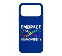 Custodia per iPhone 17 Pro Max Neurodiversity Rainbow Infinity farfalla ADHD autismo