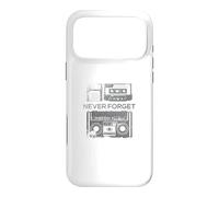 Custodia per iPhone 17 Pro Max Never Forget - Nastro audiocassetta retrò vintage videoregistratore floppy