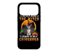 Custodia per iPhone 17 Pro Max Never Mind The Witch Beware Of Chihuahua Dog Halloween