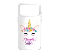 Custodia per iPhone 17 Pro Max New Baby Girls Biggest Sister Unicorn