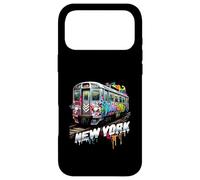 Custodia per iPhone 17 Pro Max New York Treno Graffiti Style NYC Metropolitana