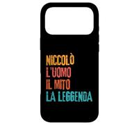 Custodia per iPhone 17 Pro Max Niccolò L'Uomo Il Mito La Leggenda Festa di Compleanno