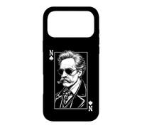 Custodia per iPhone 17 Pro Max Nietzsche Funny Philosophy - Carte da gioco con picche