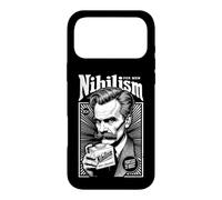 Custodia per iPhone 17 Pro Max Nihilism For Men Divertente Filosofia Nietzsche Annuncio Vintage