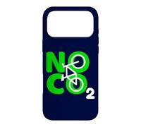 Custodia per iPhone 17 Pro Max No CO2 Ecology Citazione Think Green Eco Biker Save The Planet