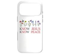 Custodia per iPhone 17 Pro Max No Jesus No Peace Christian Be Still & Know Jesus Know Peace