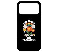 Custodia per iPhone 17 Pro Max No Rain No Flowers | Arcobaleno Natura | Motivazione