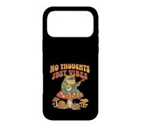 Custodia per iPhone 17 Pro Max No Thoughts Just Vibes Frog Mindfulness Meditation Mushroom