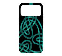 Custodia per iPhone 17 Pro Max Nodo Triangolo Con Doppi Fili Blu