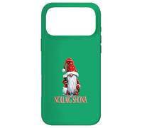 Custodia per iPhone 17 Pro Max Nollaig Shona gnomo con un bicchiere di irlandese secco Stout