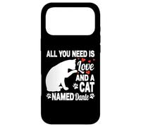 Custodia per iPhone 17 Pro Max Nome gatto personalizzato Dante Cute Kitty Pet Amante