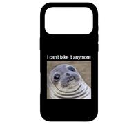 Custodia per iPhone 17 Pro Max Non ce la faccio più Silly Seal Meme