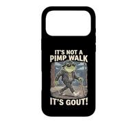 Custodia per iPhone 17 Pro Max Non è una passeggiata da magnaccia, è un divertente bastone da passeggio a forma di rana per la gotta