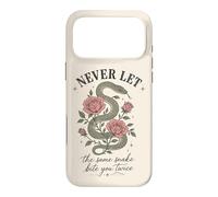 Custodia per iPhone 17 Pro Max Non lasciare mai che lo stesso serpente ti morda due volte rosa serpente