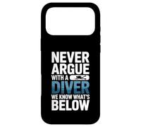 Custodia per iPhone 17 Pro Max Non litigare mai con un subacqueo sappiamo cosa c'è di seguito