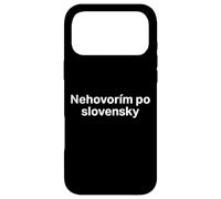 Custodia per iPhone 17 Pro Max "Non parlo slovacco." Parola slovacca divertente
