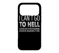 Custodia per iPhone 17 Pro Max Non posso andare all'inferno, Satana ha un ordine restrittivo contro di me.