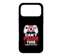 Custodia per iPhone 17 Pro Max Non riesco a mettere in pausa questo ignorarti più tardi umorismo del giocatore