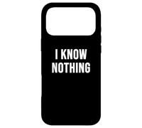 Custodia per iPhone 17 Pro Max Non so niente