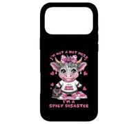 Custodia per iPhone 17 Pro Max Non sono un disastro, sono una Spicy Disaster Pink Highland Cow