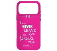 Custodia per iPhone 17 Pro Max Non ti lascerò mai né ti abbandonerò Ebrei 13 5