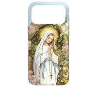 Custodia per iPhone 17 Pro Max Nostra Signora di Lourdes Immacolata Beata Madre Maria Cattolica
