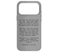 Custodia per iPhone 17 Pro Max Not Every One That Saith LORD, LORD Shall... Matthew 7:21-23