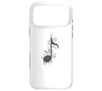 Custodia per iPhone 17 Pro Max Nota musicale con farfalle Musica