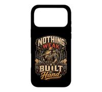 Custodia per iPhone 17 Pro Max Nothing Deak Built By Hand Construction Worker Citazione