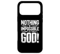 Custodia per iPhone 17 Pro Max Nothing is Impossible with God