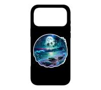 Custodia per iPhone 17 Pro Max Notte delle tartarughe marine sulla spiaggia sotto cielo stellato estate arte