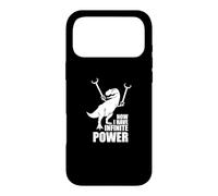 Custodia per iPhone 17 Pro Max Now I Have Infinite Power Funny T-Rex Dinosaur Dino Joke