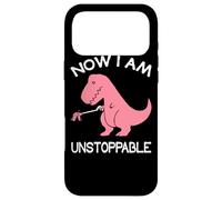 Custodia per iPhone 17 Pro Max Now I'm Unstoppable - Funny T-Rex Dinosaur