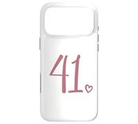 Custodia per iPhone 17 Pro Max Numero 41, Quarantuno per le donne 41 anni 41° compleanno