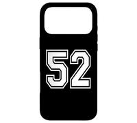 Custodia per iPhone 17 Pro Max Numero 52 in bianco
